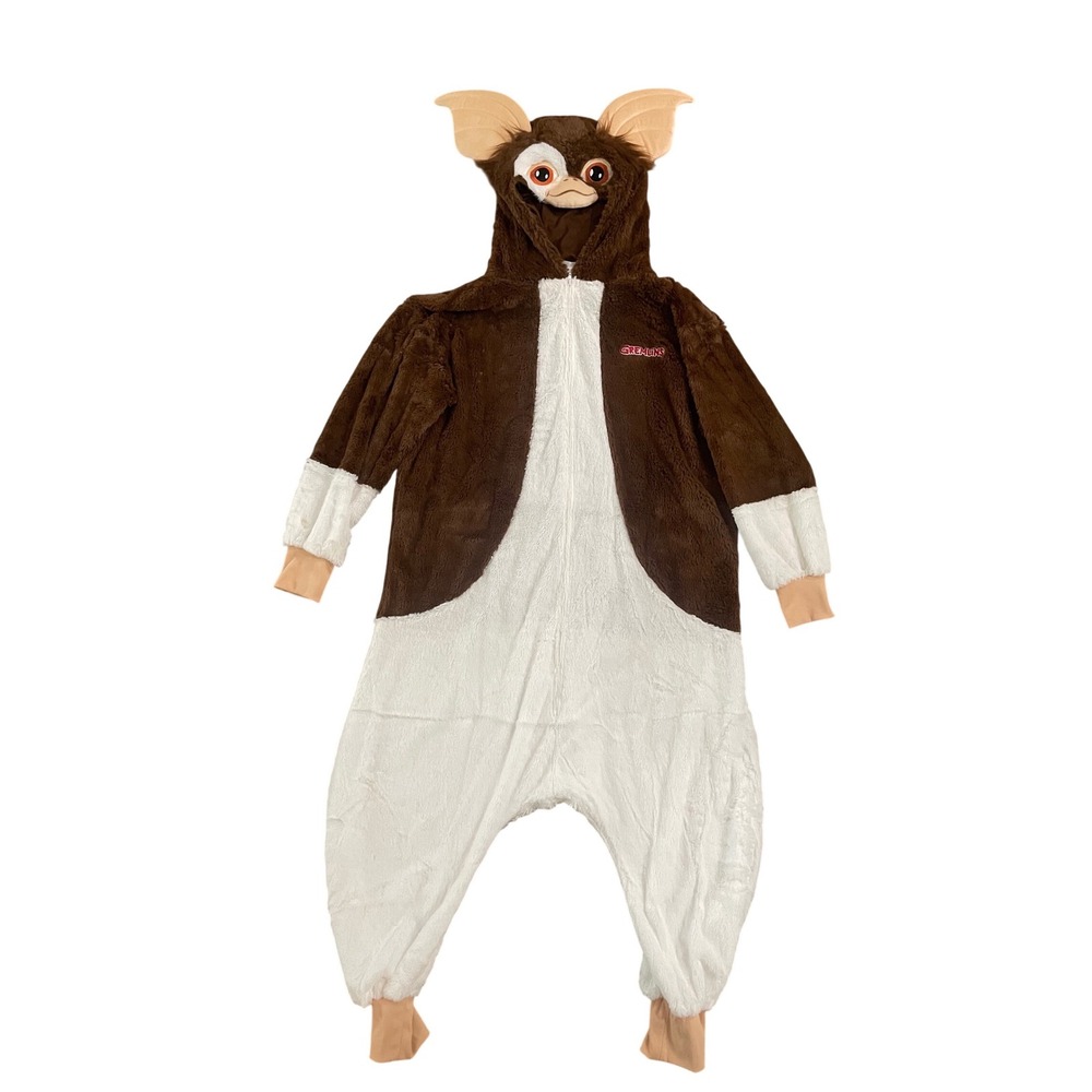 Gremlins Gizmo Costume Adult One Size Plush Jumpsuit Pajamas Spirit Halloween